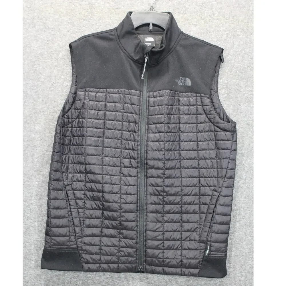 The North Face Thermoball Full Zip Ultralight Puffer Vest Black Men's Medium M